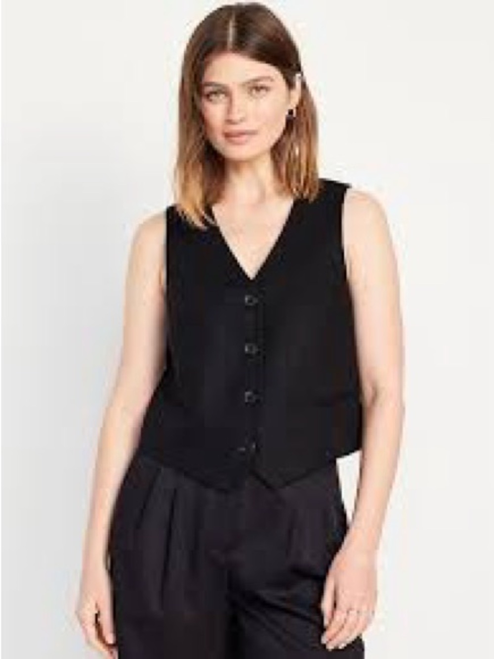 Linen-Blend Vest from Old Navy